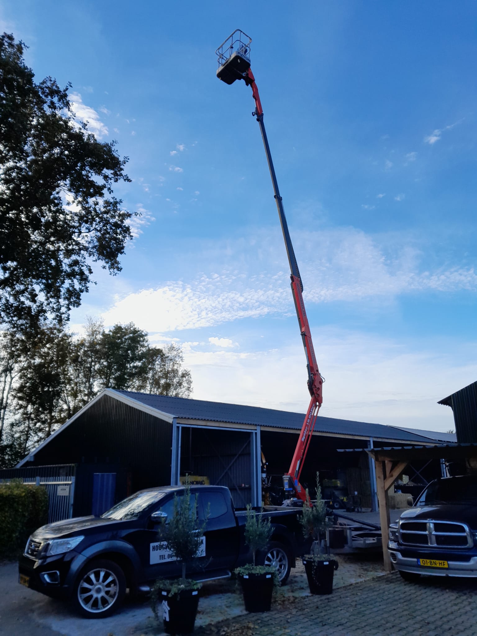 Spider 18.90 spinhoogwerker op locatie